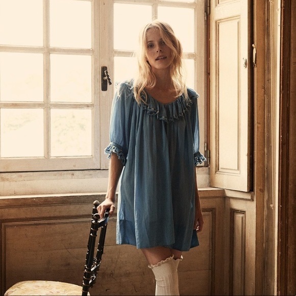 Doen Other - Doen Château Nightgown in Medallion Blue
